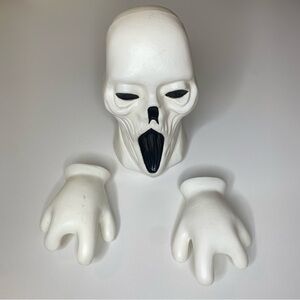 VTG 1999 Blowmold Halloween Ghost Scream Head Hands Paper Magic Group Ghoul Set